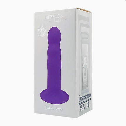 Ділдо з присоском Adrien Lastic Hitsens 3 Purple, відмінно для страпона, діаметр 4,1 см, довжина 18,2 см | Knopka, фото 3