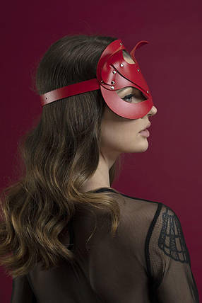 Маска кішки Feral Feelings - Catwoman Mask червона | Knopka, фото 3