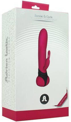Вібратор з обертанням стовбура Adrien Lastic Bonnie & Clyde, з петелькою для пальчика | Knopka, фото 3