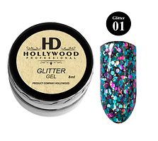 Гель HD GLITTER