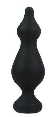Анальна пробка Adrien Lastic Amuse Big Black (L) з двома переходами, макс. діаметр 4,4 см | Knopka, фото 1