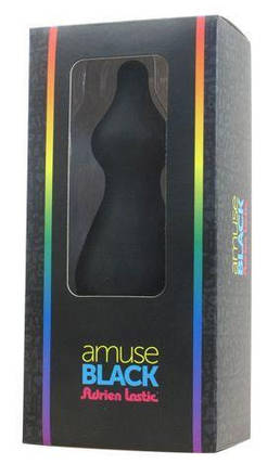 Анальна пробка Adrien Lastic Amuse Big Black (L) з двома переходами, макс. діаметр 4,4 см | Knopka, фото 3