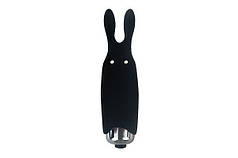 Вибропуля Adrien Lastic Pocket Vibe Rabbit Black зі стимулюючими вушками   | Knopka