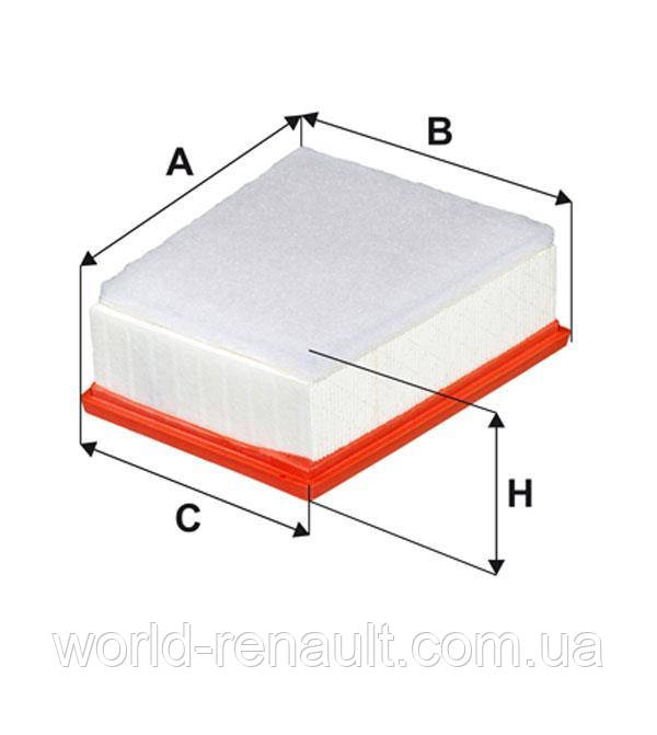 WIX WA9832 — Повітряний фільтр на Рено Талісман 1.5 dCI K9K, 1.6 dCI R9M, 1.6 TCe M5M