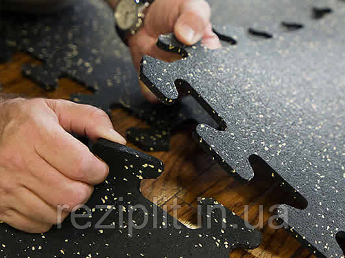 Гумові пазли 6 мм mosaic EPDM (колір мікс) слайс