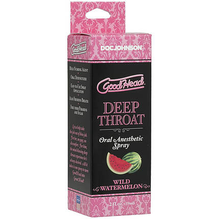Спрей для минета Doc Johnson GoodHead DeepThroat Spray – Watermelon 59 мл для глубокого минета | Knopka, фото 2