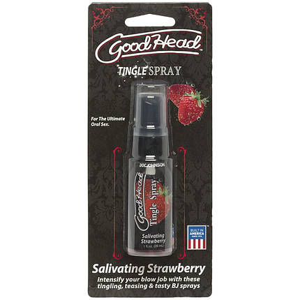 Спрей для мінету Doc Johnson GoodHead Tingle Spray – Strawberry (29 мл) зі стимулюючим ефектом | Knopka, фото 2