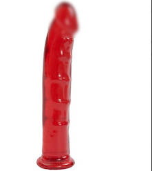 Фалоімітатор Doc Johnson Jelly Jewels - Dong with Suction Cup - Red   | Knopka