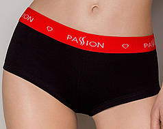 Трусики-шортики Passion PS003 PANTIES black, size XL   | Knopka