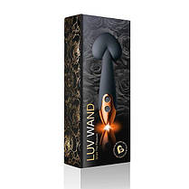 Вібромасажер Off Rocks LUV Wand Black у вигляді серця, LED підсвічування, водонепроникний, акумулятор | Knopka, фото 4