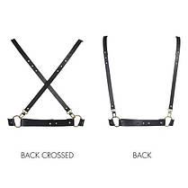 Портупея Bijoux Indiscrets MAZE - X Harness Black | KNOPKA, фото 2