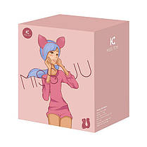 Вакуумний стимулятор з вібрацією KissToy Miss UU Pink, іграшка 2-в-1 | Knopka, фото 2