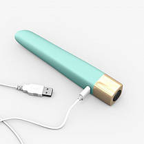 Потужний минивибратор Love To Love Delight Me Menthe з м'яким кінчиком   | Knopka, фото 3