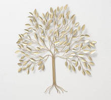Настінний декор Дерево метал золото 74*4 см