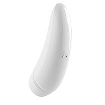 Вакуумний кліторальний стимулятор Satisfyer Curvy 1+ White | Knopka, фото 2