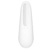 Вакуумний кліторальний стимулятор Satisfyer Curvy 1+ White | Knopka, фото 3