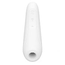 Вакуумний кліторальний стимулятор Satisfyer Curvy 1+ White | Knopka, фото 2