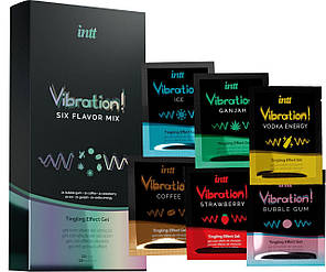 Набір пробників рідкого вібратора Intt Vibration Six Flavor Mix (12 по 5 мл) | Knopka, фото 2