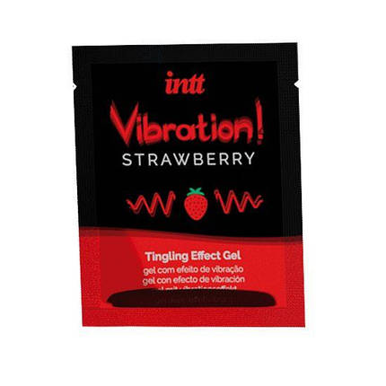 Пробник рідкого вібратора Intt Vibration Strawberry (5 мл) | Knopka, фото 2