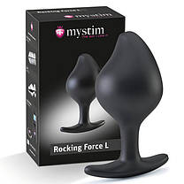 Силіконова анальна пробка Mystim Rocking Force L для електростимулятора, діаметр 4,7 см   | Knopka, фото 3