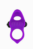 Ерекційне кільце Adrien Lastic Lingus MAX Violet з вібрацією | Knopka, фото 2