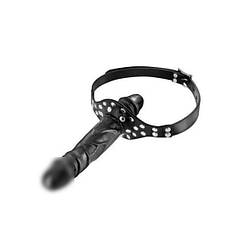 Кляп з подвійним фаллоімітатором Fetish Tentation Double Penis Gag   | Knopka