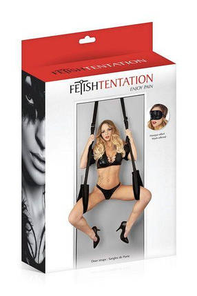 Секс-гойдалки на двері Fetish Tentation Door Straps з маскою на очі   | Knopka, фото 2