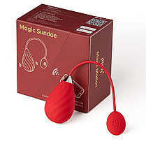 Смарт-віброяйце Magic Motion Sundae Red | Knopka, фото 4