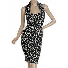 РОЗПРОДАЖ! Сукня з напіввідкритою спиною і абстрактним принтом   | Knopka