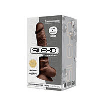 Фалоімітатор SilexD Johnny Brown (MODEL 1 size 7in), двошаровий, силікон+Silexpan, діаметр 3,8 см | Knopka, фото 5
