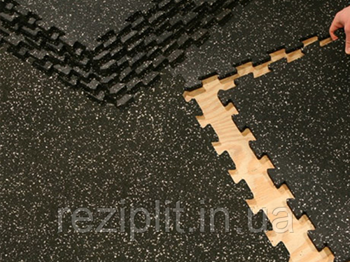 Гумові пазли 4мм mosaic EPDM (колір мікс) слайс