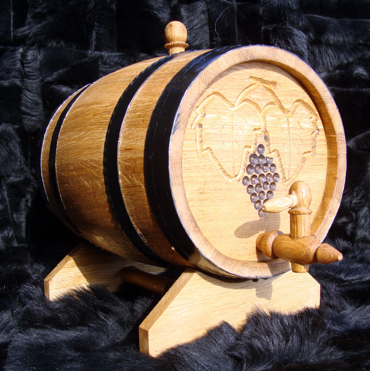 Дубова бочка 10 л для вина, коньяку, віскі, рому, фото 1