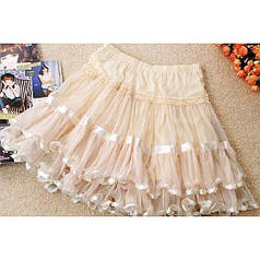 Міні-спідниця кремова | Knopka