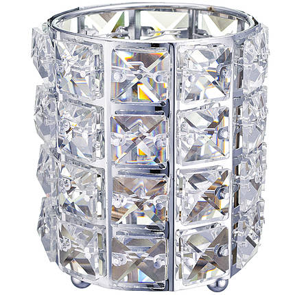 Стакан для хранения Crystal 004, серебро, фото 1
