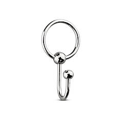 Уретральна вставка з кільцем Sinner Gear Unbendable - Sperm Stopper Solid, діаметр кільця 3,2 см   | Knopka