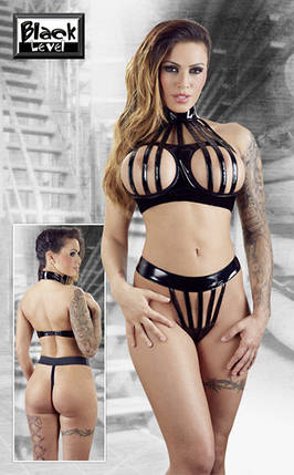 Лаковий ТОП + СТРІНГИ, фото 1