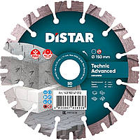 Круг алмазный Distar Technic Advanced 150 мм сегментный диск по бетону, кирпичу и тротуарной плитке на УШМ