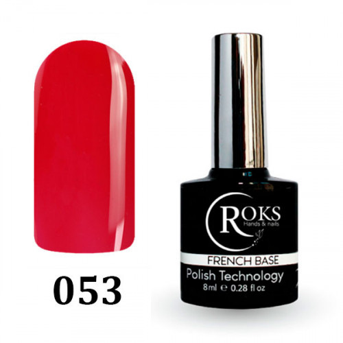 Базове покриття ROKS Rubber Base French №53 8 мл Red