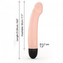 Вібратор Dorcel Real Vibration M Flesh 2.0, діам 3,7 см, що перезаряджається, для точки G | Knopka, фото 4