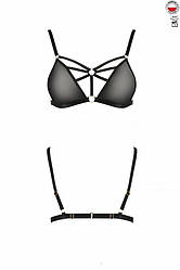 Бюстгальтер-стрепы MEGGY BRA black L/XL - Passion Exclusive   | Knopka