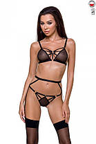 Бюстгальтер-стрепы MEGGY BRA black L/XL - Passion Exclusive | Knopka, фото 3