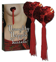 Прикраса для сосків ЧЕРВОНІ СЕРЦЯ