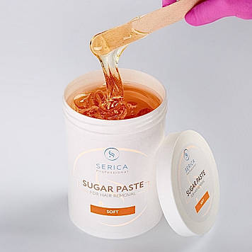 Професійна цукрова паста Soft Serica об'ємом 1,4 кг для делікатного шугарингу