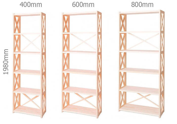 Книжный стеллаж 300х600х2000 Стеллаж деревянный, цена 2900 грн — Prom ...