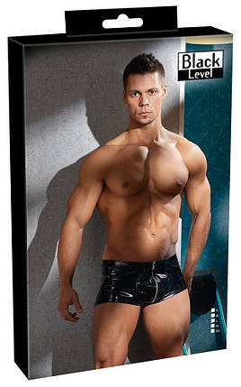 Лакові шорти чорні БЛИСК | Knopka, фото 1