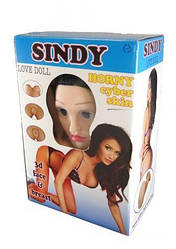 Надувна лялька SINDY 3D з вставкою з кібершкіри і вибростимуляцией | Puls69