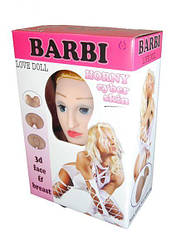 Надувна лялька БАРБІ - 3D з вставкою з кібершкіри і вибростимуляцией | Puls69