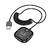 Автомобільний FM трансмітер Bluetooth MP3 HOCO E65 |BT5.0/TF/FM/AUX/Support 2 Phones| Чорний, фото 5