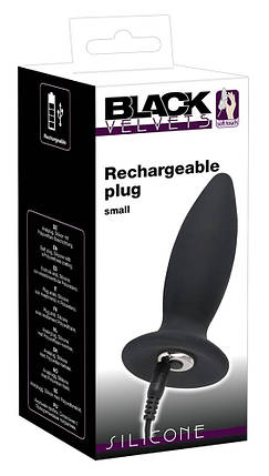 Анальна вибропробка small BLACK | Knopka, фото 1