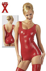 Латексне боді червоне